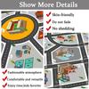 Kids Rug Play Mat Great for Playing with Cars and Toys,Educational Kid Road and Traffic City Life Carpet,Children Baby Fun Throw Rug for Bedroom Play Room,71X106Inch/180X280CM view 2