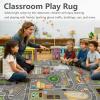 Kids Rug Play Mat Great for Playing with Cars and Toys,Educational Kid Road and Traffic City Life Carpet,Children Baby Fun Throw Rug for Bedroom Play Room,71X106Inch/180X280CM view 4