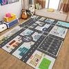 Kids Rug Play Mat Great for Playing with Cars and Toys,Educational Kid Road and Traffic City Life Carpet,Children Baby Fun Throw Rug for Bedroom Play Room,71X106Inch/180X280CM view 4