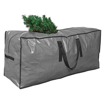 Artificial Tree Storage Bag By ProPik | Perfect for Disassembled Tree | 65 X 15 X 30 Holiday Tree Storage Case | Xmas Storage Container with Handles and Sleek Zipper (9ft, Gray)
