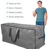 Artificial Tree Storage Bag By ProPik | Perfect for Disassembled Tree | 65 X 15 X 30 Holiday Tree Storage Case | Xmas Storage Container with Handles and Sleek Zipper (9ft, Gray) view 3