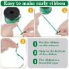 Berlune Candy Lei Making Kit for Graduation Party Favor Include 2 in x 1000 ft Poly Tubing 3 Rolls Curling Gift Ribbon 300 Yd/ 900 ft and Scissor for Hawaii Tropical Wedding DIY(Black, Green, Blue) view 4