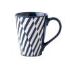 KIZQYN Coffee Mugs Creative Relief Geometric Pattern Large Capacity Cup Household Ceramic Cup Milk Coffee Cup Large Caliber Design, 450ML Mug Set (Color : B) view 1