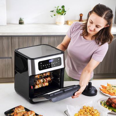 10qt air fryer oven LED touch screen countertop, oven 8 cooking mode