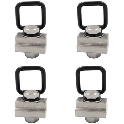 Housoutil 1set Slot Nuts D- Tie down Anchors for Trailers Bed Deck Rails and Cargo Securement Easy Installation Heavy Duty
