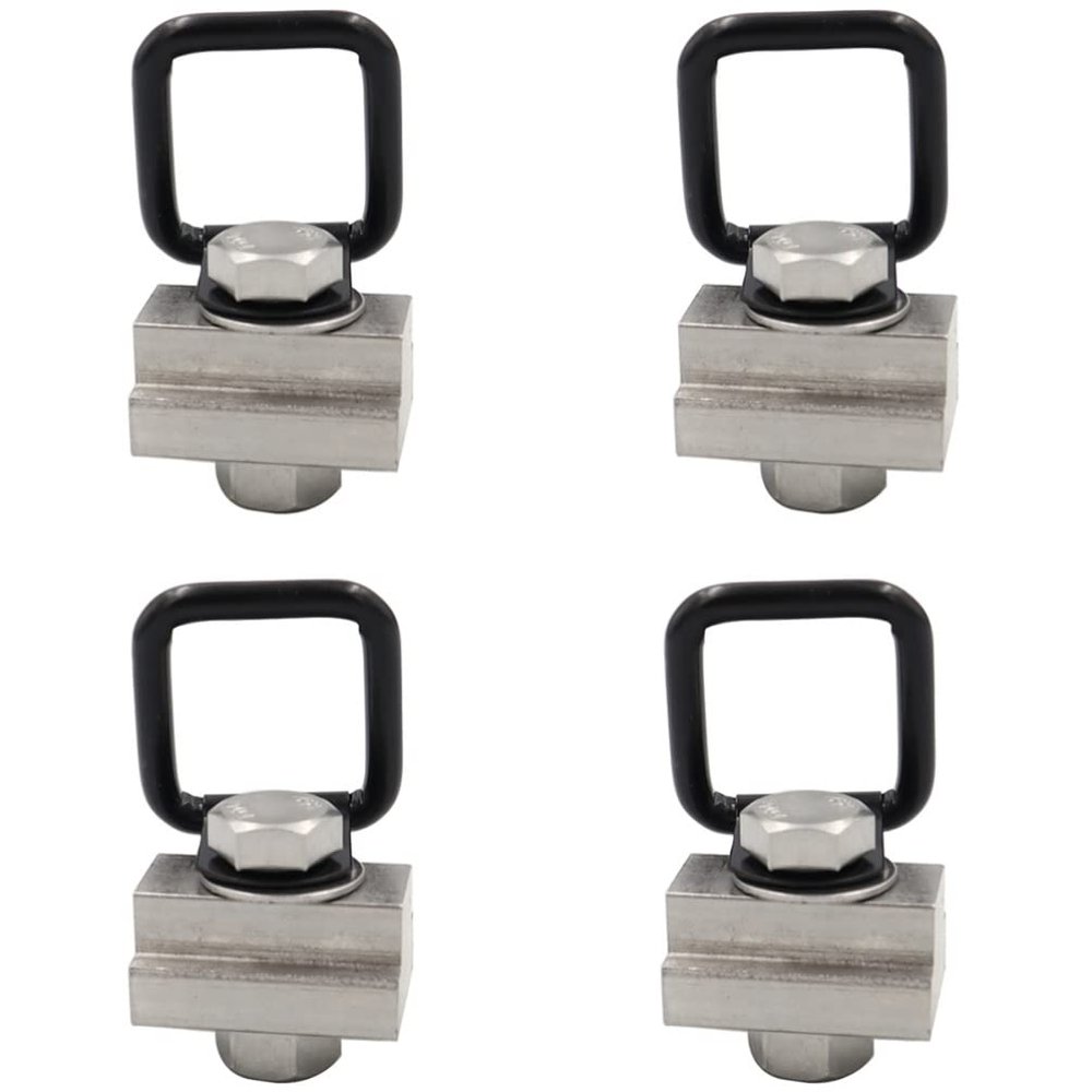 Housoutil 1set Slot Nuts D- Tie down Anchors for Trailers Bed Deck Rails and Cargo Securement Easy Installation Heavy Duty