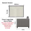 Cat Scratch Couch Protector with Natural Sisal for Protecting Couch Sofa Chair Furniture,Couch Protector from Cat Claws 23.6" L*19.7" W(Light Grey/Right Hand) view 3