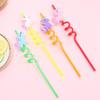 12pcs Reusable Straws Drinking Plastic Straws Curly Hard Party Birthday Party Supplies Fun for Kids Birthday Decorations view 3