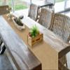 12 Pack Natural Burlap Table Runners,12 x 72 Inch Rustic Jute Table Runner and Placemats Bulk for Western Wedding Table Decorations,Farmhouse Style Party,Holiday,Kitchen Coffee Table Decor Cover view 3