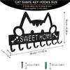 Brosay 1 Pcs Key Holder Hooks Cat Sweet Home Wall Mounted Organizer Hanger view 2