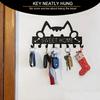 Brosay 1 Pcs Key Holder Hooks Cat Sweet Home Wall Mounted Organizer Hanger view 3