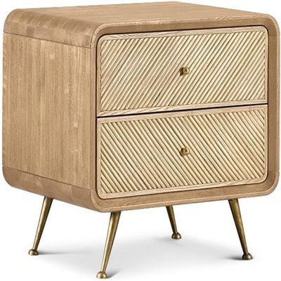 Nightstand, End Table, Side Table Nordic Nightstands Solid Wood Creative Bedside Table Bedrooms Small Apartment Retro Home Storage Cabinet