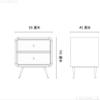 Nightstand, End Table, Side Table Nordic Nightstands Solid Wood Creative Bedside Table Bedrooms Small Apartment Retro Home Storage Cabinet view 2