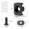 Bontok Pressure Switch Cable Guides, Light Pressure Switch Cable Clips -8 Pack(Black) view 4
