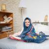 Custom Christmas Moose Throw Blanket with Girls/Boys Name - Soft & Warm Throws for Childrens All-Season Blanket for Couch Bed Car 40"x50" view 2