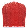 SquarePie Sequin Chair Covers Set of 10 - Red Glitter Slipcovers for Dining Chairs, Universal Seat Protectors & Back Covers, Wedding Banquet Party Dcor view 2