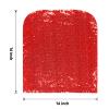 SquarePie Sequin Chair Covers Set of 10 - Red Glitter Slipcovers for Dining Chairs, Universal Seat Protectors & Back Covers, Wedding Banquet Party Dcor view 3