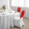 SquarePie Sequin Chair Covers Set of 10 - Red Glitter Slipcovers for Dining Chairs, Universal Seat Protectors & Back Covers, Wedding Banquet Party Dcor view 4