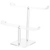Beavorty Double-layer Acrylic Headband Holder Transparent Hairbands Rack Hair Accessories Organizer for Girls Stylish Display Stand for Hair Necklaces Bracelets for Friends Family view 1