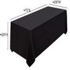 LANTENTSUN 6FT Custom Table Cloth Cover for Business Party Event Rectangle Tables view 2