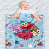 LOGOVISION Sesame Street Furry Friends Forever Lightweight Baby Blanket, 30"X40", Elmo Abby Wreath Unisex for Infants Girls & Boys view 1