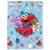 LOGOVISION Sesame Street Furry Friends Forever Lightweight Baby Blanket, 30"X40", Elmo Abby Wreath Unisex for Infants Girls & Boys view 4