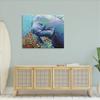 Stupell Industries Underwater Manatee Impressionist Canvas Wall Art, Design by Carolee Vitaletti view 3