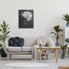 Stupell Industries Blooming Dahlia Flower Black Background Canvas Wall Art, Design by Nina Blue view 3