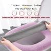 Albideyaa 4Pack Warm Toilet Seat Cover Pads for Bathroom Soft Thick Toilet Seat Cusions with Handle Washable Household Toilet Cover Winter Warm Toilet Seat Cover Mat view 2