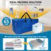 20 Pack Heavy Duty Extra Large Moving Bags with Backpack Straps & Vacuum Storage Bags, Moving Totes with Handles for Space Saving, Christmas Storage Bags for Wreaths, Garlands, Decoration & Ornaments view 3