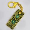 Fengshuibringluck Emerald Pagoda Keychain With Om Ah Hum Amulet Gift - Hanging Religious Ornament - Wood - New Year view 3