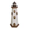 Aecipl Wooden Lighthouse with Lights Nautical Tabletop Figurine Beach Themed Ornaments - Lighted Tower Light Wood Home Dcor Party Decoration view 1