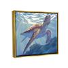 Stupell Industries Deep Ocean Sea Turtle Floating Framed Wall Art, Design by Ziwei Li view 2