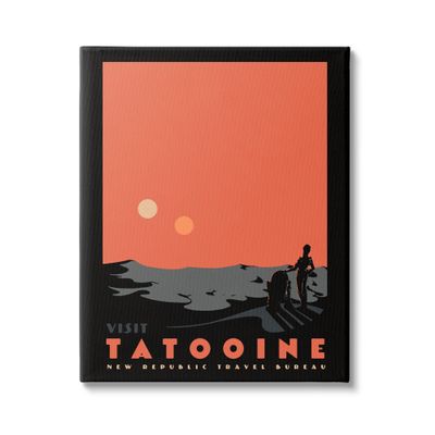 Stupell Industries Tatooine Vast Science Fiction Land Canvas Wall Art, Design by Matheus Lopes Castro
