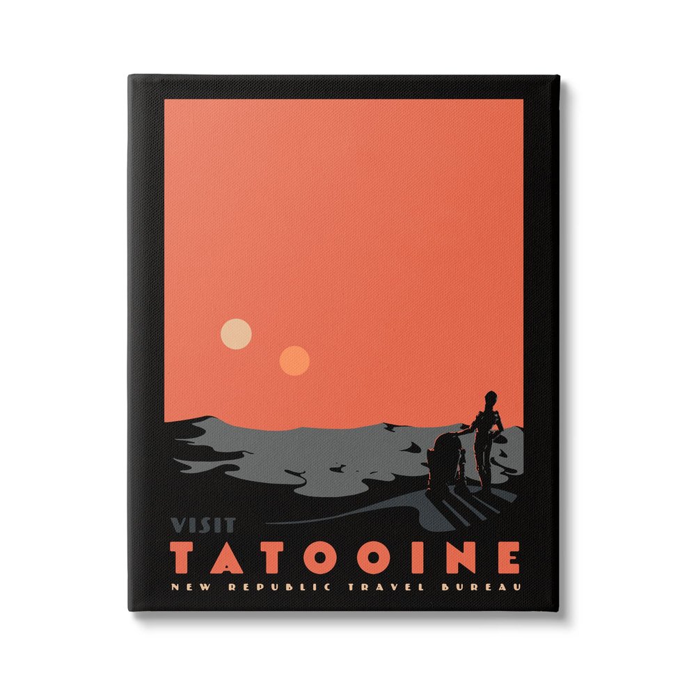 Stupell Industries Tatooine Vast Science Fiction Land Canvas Wall Art, Design by Matheus Lopes Castro