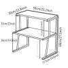 ORPAGU Microwave Shelf CountertopKitchen Counter Top Organizer Stand Metal Microwave Shelf Kitchen Utensils Tableware Storage of Easy Installation LYWY view 2
