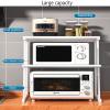 ORPAGU Microwave Shelf CountertopKitchen Counter Top Organizer Stand Metal Microwave Shelf Kitchen Utensils Tableware Storage of Easy Installation LYWY view 4