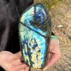 JUIYU Crystal Stone Natural Labradorite Quartz Crystal Mineral Specimen Presents (Size : 1.3kg-1.5kg) view 2