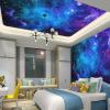 Apdidl Extra Large Galaxy Space Tapestry for Bedroom Aesthetic 118'' X 98'' Blue Starry Sky Stars Universe Tapestry Mysterious Nebula Wall Hanging Backdrop Decor for Bedroom Living Room view 3