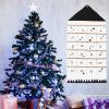Homoyoyo Christmas Countdown Advent Calendar with Days Pockets DIY Xmas Countdown to Xmas Wall Hanging Storage Bag Holiday Decorations Ornaments for Home Door Decor view 2