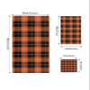 3 Piece Bath Towel Set, Orange Black Checkered Luxury Towels Set for Bathroom Soft Bath Shower Towels Absorbent Bathroom Towels Set ( 1 Bath Towel, 1 Hand Towel, 1 Washcloth ) Thanksgiving Fall view 4