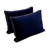 Prolinemax Style V1 Twin Size Velvet Contrast Pipe Indoor Daybed Bolster Pillow Cushion Fitted Sheet |Cover ONLY| AD373 view 4