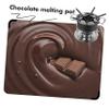 1set Chocolate Cheese Melting Pot Non-stick Stainless Steel Melting Stove for Fondue Baking Utensil for Home Restaurant Parties view 4