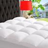 ABENE King Size Mattress Topper for Back Pain Relief, Extra Thick Mattress Pad Pillowtop, Soft Plush Mattress Cover Bed Topper with Deep Pocket, Overfilled Down Alternative Filling, White view 1