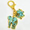 Feng Shui Elephant & Cosmic Rhino Amulet Keychain W5336 view 2