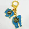 Feng Shui Elephant & Cosmic Rhino Amulet Keychain W5336 view 4