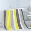 3 Piece Bath Towel Set, Geometry Stripe Yellow Gray White Pattern Luxury Towels Set for Bathroom Soft Bath Shower Towels Absorbent Bathroom Towels Set ( 1 Bath Towel, 1 Hand Towel, 1 Washcloth ) view 3