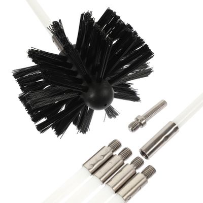 Cabilock Fireplace Chimney Brush 1 Set Cleaning Brush Long Handle Cleaning Supplies