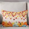 Pillow Covers 12x20 Inch Thanksgiving Maple Leaves Pumpkin Pattern Soft Brushed Microfiber Pillowcases with Hidden Zipper Closure Bed Pillow Shams for Bedroom Sofa Car view 3