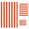3 Piece Bath Towel Set, Orange and White Stripes Lines Luxury Towels Set for Bathroom Soft Bath Shower Towels Absorbent Bathroom Towels Set ( 1 Bath Towel, 1 Hand Towel, 1 Washcloth ) Minimalist Style view 1